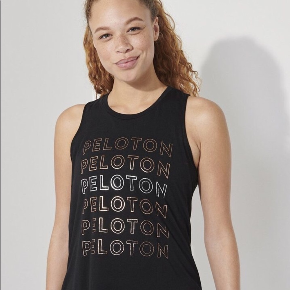 ISO Peloton contrast slub tank top